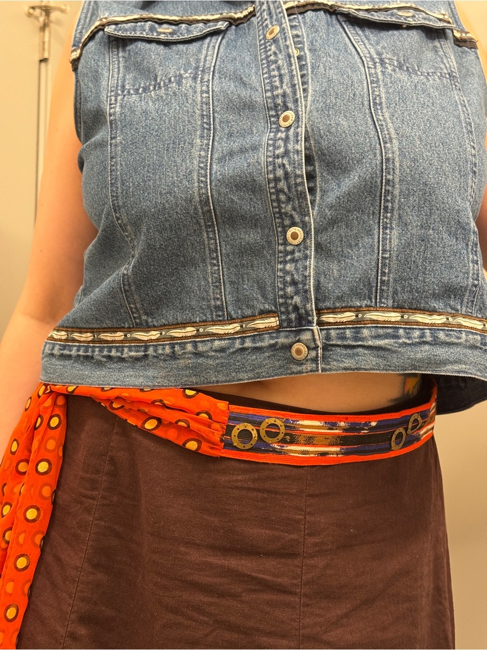 Mudd Bohemian Chic Wrap Belt Eclectic Festival